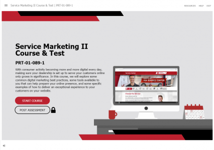 Kia Service and Marketing Course