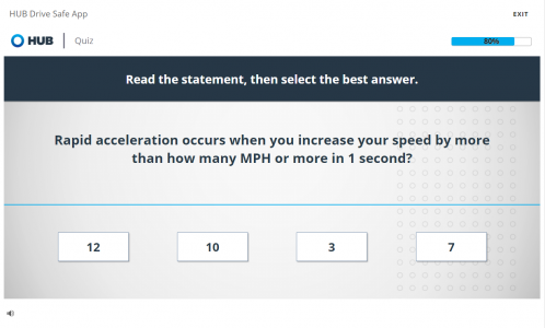 HUB Drive Safe App Course